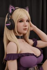 AIBEI | Amuora - 4ft12 (153cm) Big Boobs Sexy Chubby Sex Doll With Blonde Curly Hair