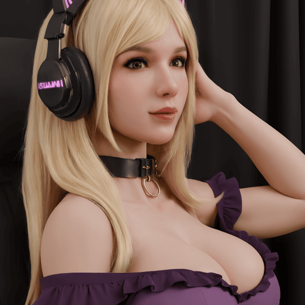 AIBEI | Amuora - 4ft12 (153cm) Big Boobs Sexy Chubby Sex Doll With Blonde Curly Hair