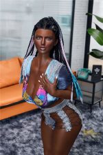 IronTech | Celine Black 5ft3/160cm H-Cup silicone sex doll - immagine 6