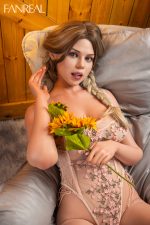FanReal |F-Cup 3ft6 Tanned Petite Sex Doll Torso for Men-Della