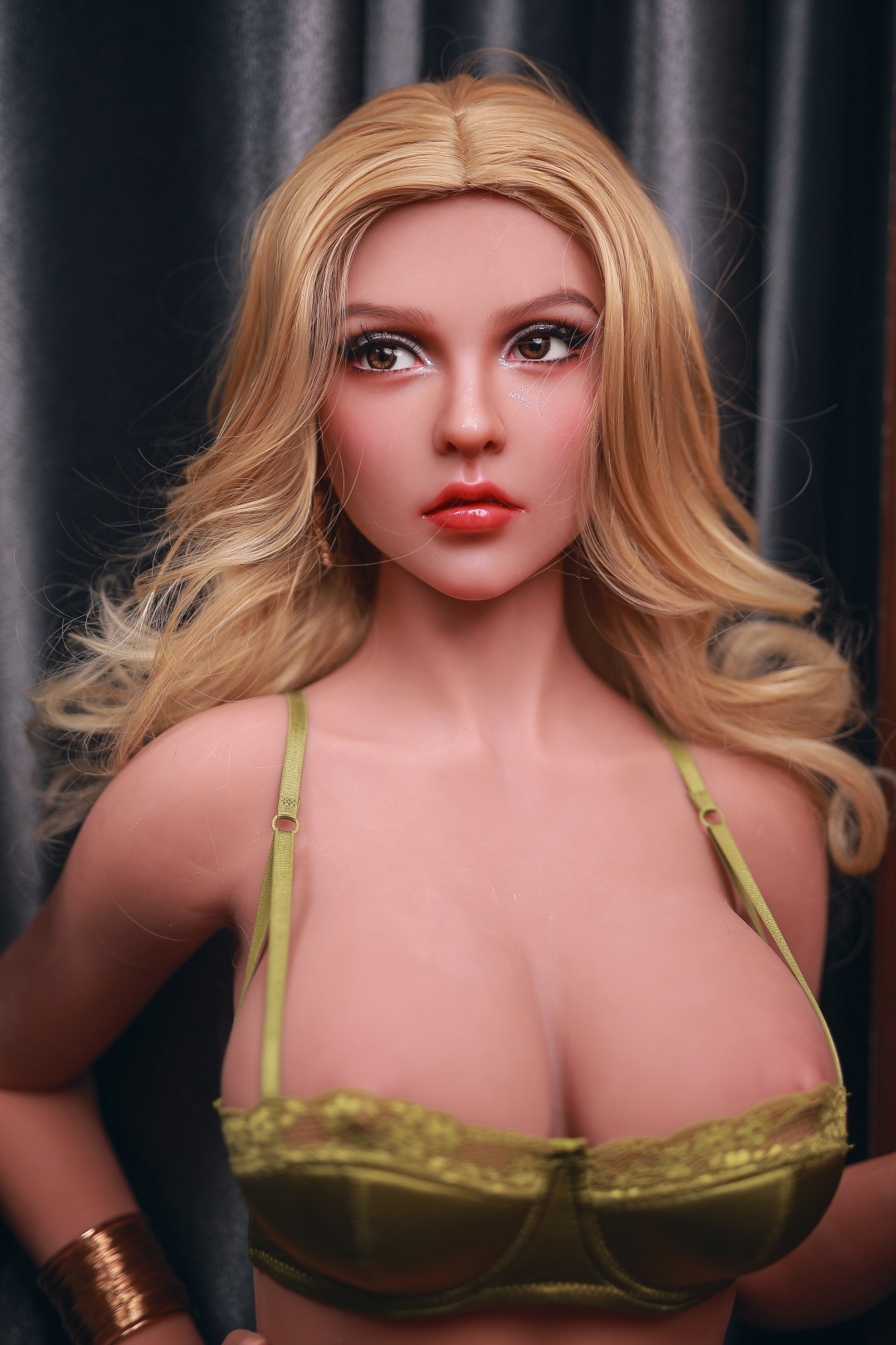 1-1-6.jpg Dimu | Dinah - 5ft 5/166cm Blonde big breast Sex Doll - Imagem 1