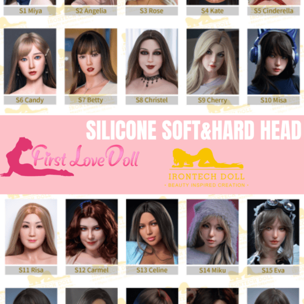 Irontech Doll Silicone Hard&Soft Head (Extra Doll Heads)