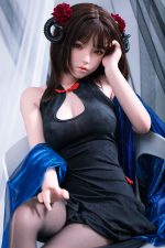 JR | Kiko - 4Ft 10(148cm) Japanese Black Devil Silicone Sex Doll - Afbeelding 6
