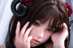 JR | Kiko - 4Ft 10(148cm) Japanese Black Devil Silicone Sex Doll - Afbeelding 7