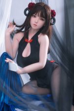 JR | Kiko - 4Ft 10(148cm) Japanese Black Devil Silicone Sex Doll - Afbeelding 12
