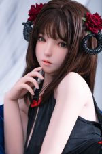 JR | Kiko - 4Ft 10(148cm) Japanese Black Devil Silicone Sex Doll - Afbeelding 8