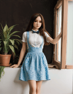 AIBEI |Cherry- 4ft10 /148cm Small Breast Silicone Head+TPE Body Sex Doll - Afbeelding 12