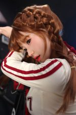 Orange In丨Stella-5ft 6/168cm Movable Jaw Silicone Sex Doll - Obrázek 4