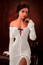 Orange In丨Susie-5ft 5/166cm Movable Jaw Silicone Sex Doll - Billede 2