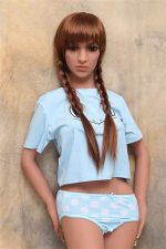 SY | Stacy - 4ft7(140cm)Pretty TPE Sex Doll With Long Twist Braids - Imagem 9