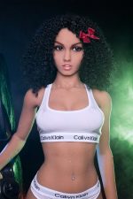 6YE | Elena - 5ft3/162cm Curly Hair Mediterranean Style Slender Sex Doll - Billede 9