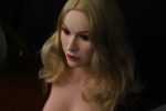 Orange In丨 Blonde Silicone Auto-Blowjob Small Breast Sex Doll Torso - Kép 6