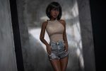 AIBEI | Laffey - 4ft 10/148cm Sexy Black Color Skin Love Doll With Short Straight Hair - Imagem 11