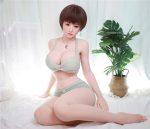 JY | Amber-5ft 3/161cm Silicone Head Big Breasts Sex Doll - Imagem 6