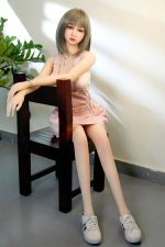 SY | Pag- 160cm (5ft3) Small Breast Japanese Style Sex Doll With Blonde Straight Hair – Bild 12