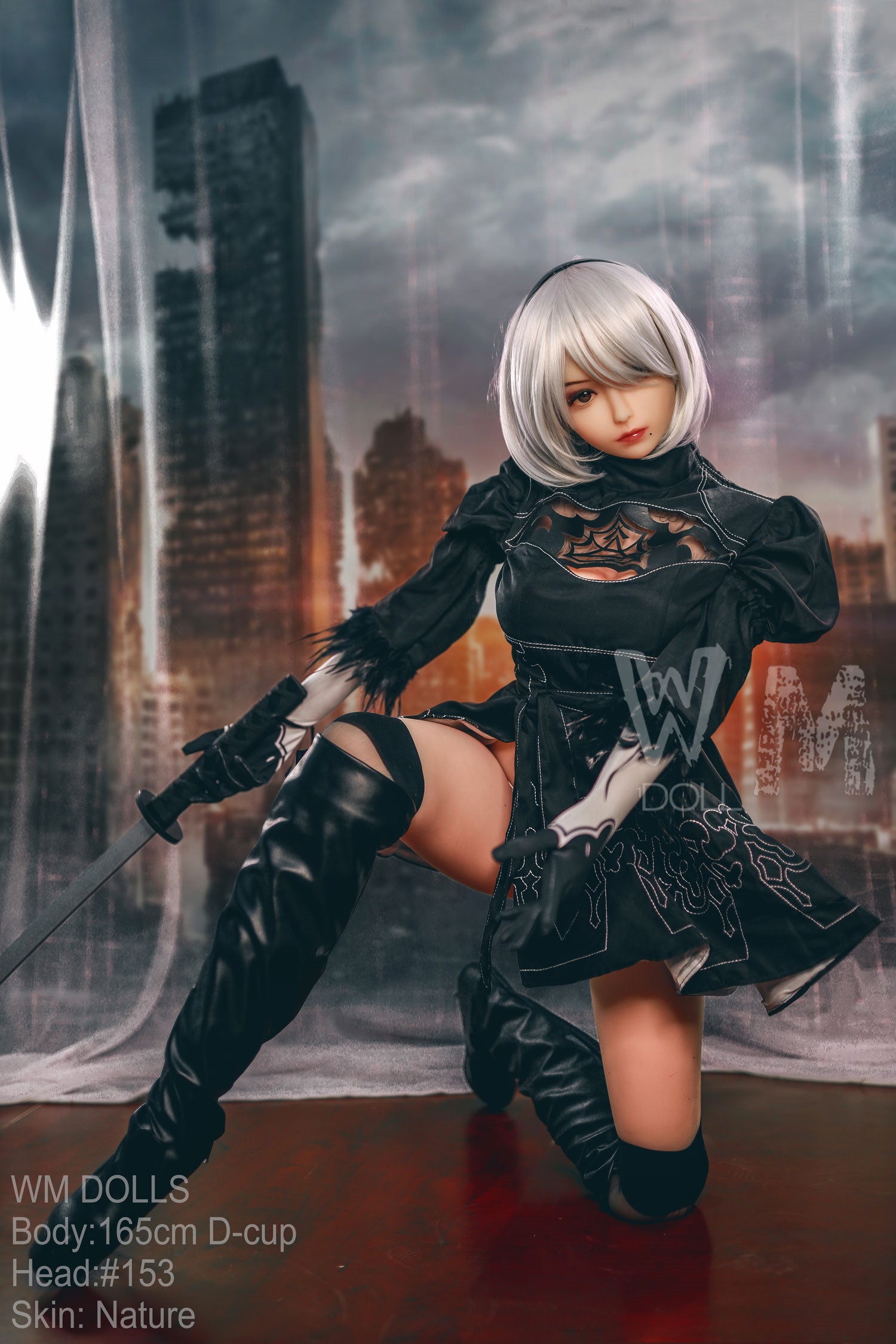 722ae056268b436f8d440779a8ca5631.jpg WM | 2B Anime 5ft 5/ 165cm D Cup Cosplay Sex Doll - Billede 1