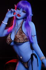 AIBEI | Mystique - 5Ft 2 (158cm) Ultra realistic Blue Skin Sex doll Full TPE (In Stock US) - Billede 5