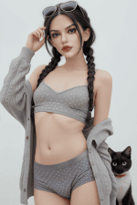 SY | Sofiya - 5Ft 3(159cm) A-Cup Small Breasts Silicone Head Realistic Sex Doll
