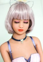SY | Odina - 4ft7(140cm)Realistic TPE Mini Sex Doll With White Hair - Billede 2