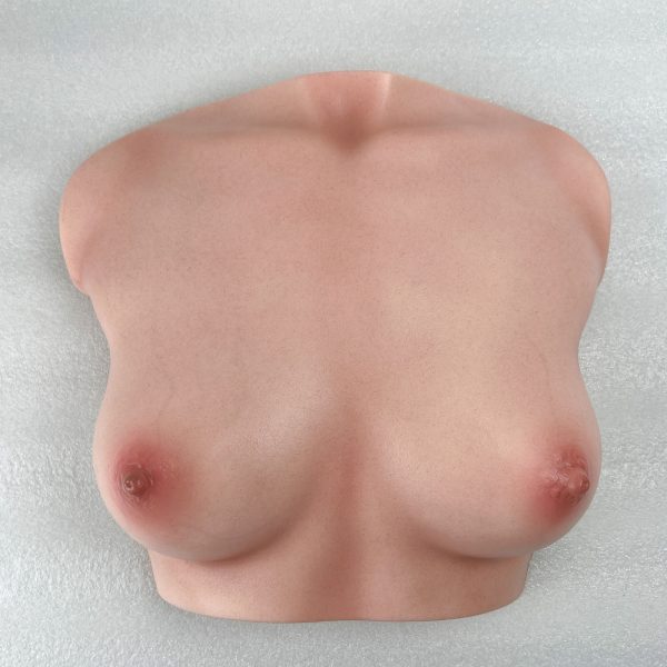 Climax - Modelo de peito de silicone B-61 (canela) da vida real