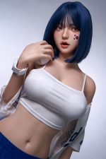 Orange In丨Anabel-5ft 2/158cm Movable Jaw Silicone Sex Doll - Billede 2