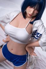 Orange In丨Anabel-5ft 2/158cm Movable Jaw Silicone Sex Doll - Billede 5