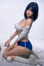 Orange In丨Anabel-5ft 2/158cm Movable Jaw Silicone Sex Doll - Billede 7