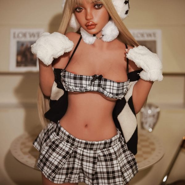SY | Gayle - 152cm (4ft 12) -Thick Lips Blonde Girl Silicone Head Sex Doll (In Stock US)