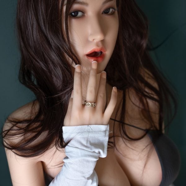 Orange In丨Aileen -5ft 3/160cm Movable Jaw Silicone Sex Doll