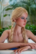 Galatea | Zinnia-162cm(5ft4) ROS Full Silicone Medium Breast Blonde Sex Doll - immagine 10