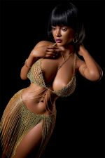 SY | Zara - 4ft 10/148cm Big Breasts Full Silicone Black Sex Doll – Image 6