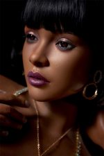 SY | Zara - 4ft 10/148cm Big Breasts Full Silicone Black Sex Doll – Image 3