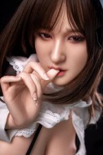 Orange In丨Nan-5ft 6/168cm Movable Jaw Silicone Sex Doll - Billede 8
