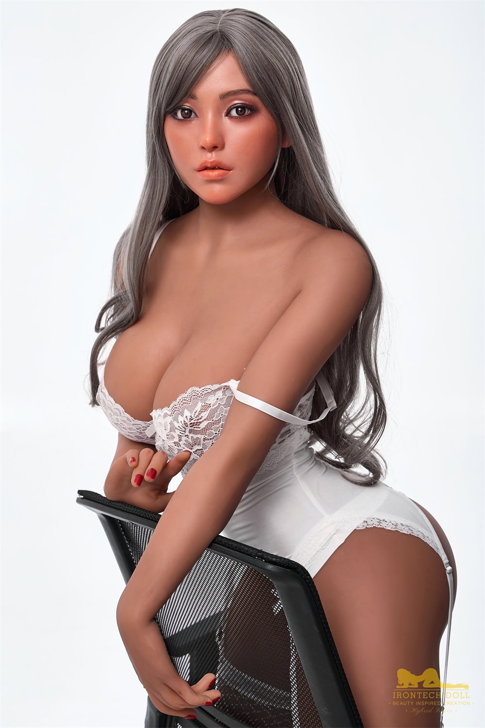 LW3A6847.jpg Irontech | Eileen - 5ft 5/164cm F-cup ROS Silicone Head Sex Doll - Bilde 1