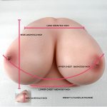 Climax丨Silicone B-86 (Cinnamon) Real-LifeBreast Model - Kép 8