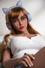 Tayen - Small BoobsWheat Skin Color Sex Doll With Long Blonde Curly Hair(5 Sizes ） - Image 8