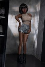 AIBEI | Laffey - 4ft 10/148cm Sexy Black Color Skin Love Doll With Short Straight Hair - Imagem 5