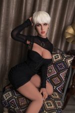 Tiva - 5Ft7/170cm Small Boobs Life-Like Sex Doll With Short White Hair – Bild 13